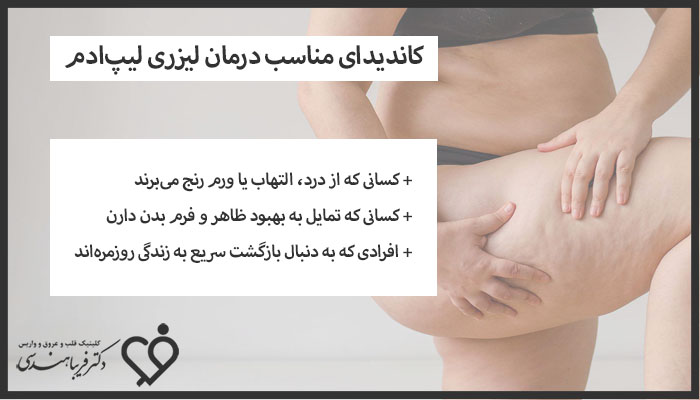 کاندیدای مناسب درمان لیزری لیپ‌ادم
